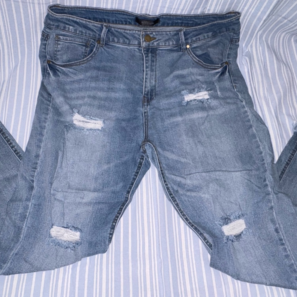 Classic Blue Straight Leg Jeans